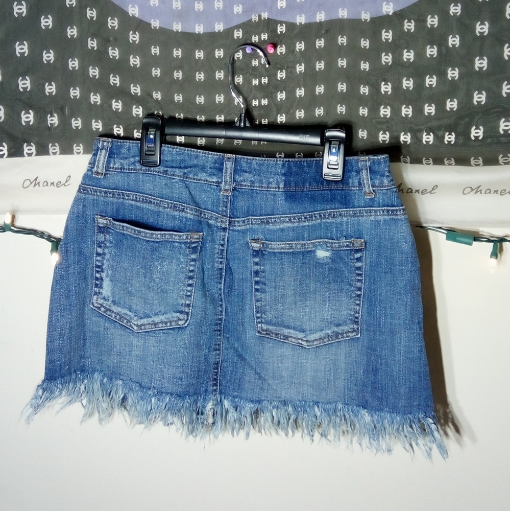 Mini Jean Skirt